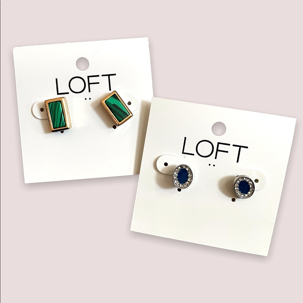 NWT LOFT Stud Earrings Two Pairs